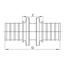 Rehau Kupplung Rautherm 32x2,9mm - 32x2,9mm... REHAU-12611231001 4007360041243 (Abb. 1)