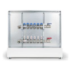 Rehau Rautherm Unit, HKV-D V2A und UP 110, 3 Heizkreise, Kugelhahnset horizontal rec... REHAU-11069031001 4059757759002 (Abb. 1)
