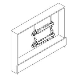 Rehau Rautherm Unit, Easyflow und UP 110, 3 Heizkreise, Zonenregulierventil links... REHAU-11074431001 4059757761500 (Abb. 1)