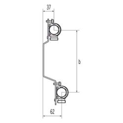 Rehau Heizleitungsverteiler HLV 11 Heizkreise, Edelstahl... REHAU-11102171001 4007360557263 (Abb. 1)