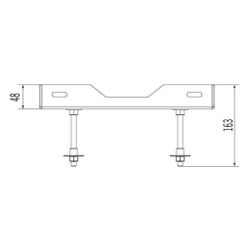 Rehau Sanitärbox Traverse für Waschtisch... REHAU-11102641001 4007360579630 (Abb. 1)