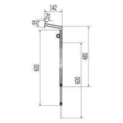Rehau Sanitärbox Montagelehre als Hilfsmittel für Befestigung im Nassbau... REHAU-11102681001 4007360579661 (Abb. 1)