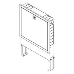Rehau Verteilerschrank kompakt 110/750, Unterputz, Weiß... REHAU-13313451001 4062178496128 (Abb. 1)
