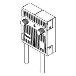 Rehau Sanitärbox für Badewanne / Dusche AP, Einzelanschluss, stabil 16, mit Bauhülse... REHAU-11103581001 4061264935169 (Abb. 1)