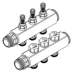 Rehau Rautherm Industrieverteiler IM-D S 32 Erweiterungsset, 3 Heizkreise... REHAU-14700051001 4059757532919 (Abb. 1)