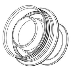 Rehau Rauthermex Muffendichtring 91mm, passend für Muffe klein... REHAU-13300171001 4007360713034 (Abb. 1)