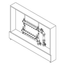 Rehau Rautherm Unit, Easyflow und UP 75, 11 Heizkreise, Wärmemengenzähler vertikal r... REHAU-11059711002 4059757762927 (Abb. 1)
