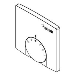 Rehau Temperaturregler E 230V, Skala 1-6, Weiß... REHAU-13240181001 4059757362295 (Abb. 1)