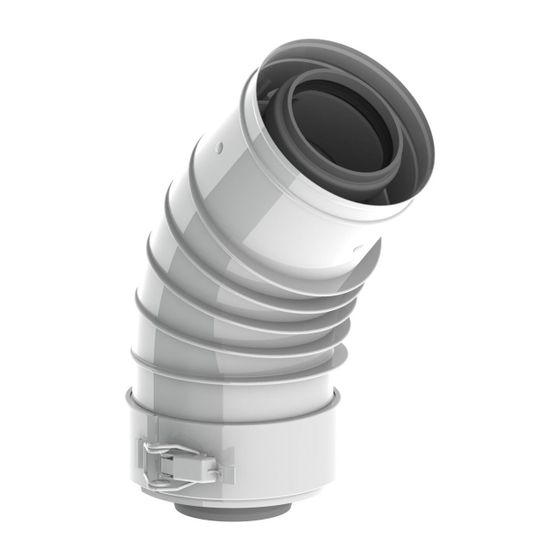 Remeha Bogen PPS DN 80/125, 45 Grad