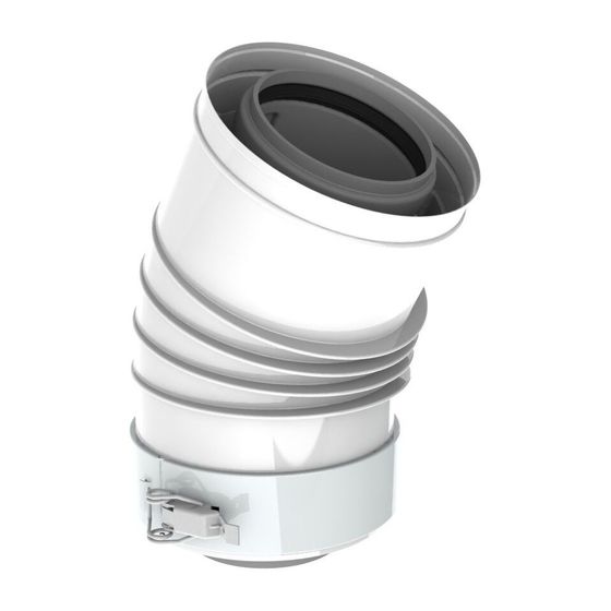 Remeha Bogen PPS DN 80/125, 15 Grad