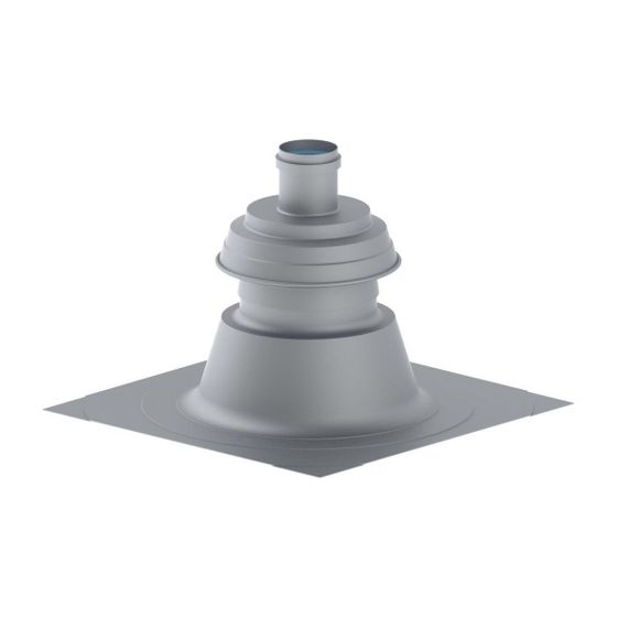 Remeha Aluminium Aufsatz mit Hinterlüftung DN 60