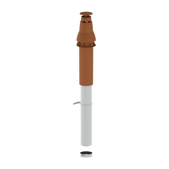 Remeha Dachdurchführung DN 100/150, Rot