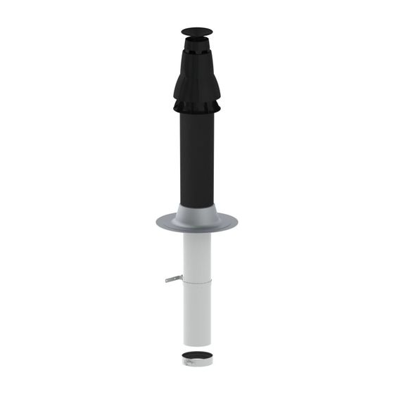Remeha PPS-Grundbausatz RUD1 DN 100/150, Flachdach, Anthrazit
