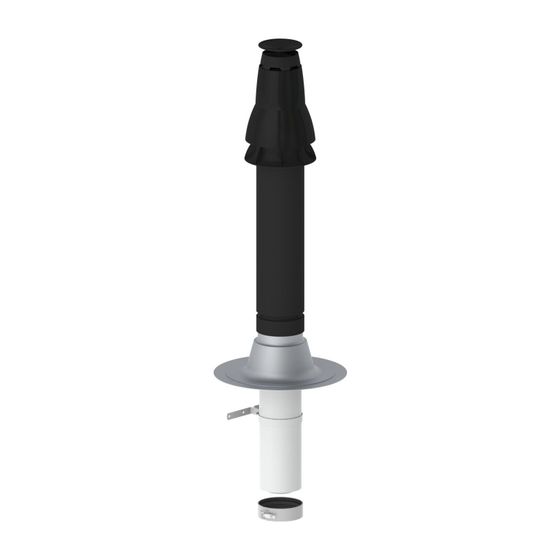 Remeha PPS-Grundbausatz RUD1 DN 80/125, Flachdach, Anthrazit