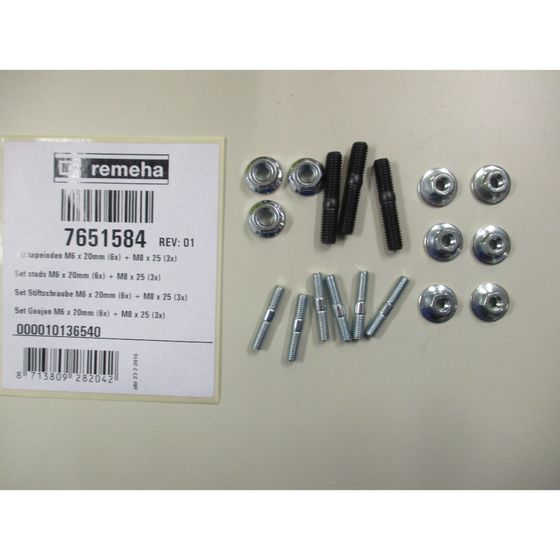 Remeha Stiftschrauben-Set, M6x20 und M8x25, 7651584