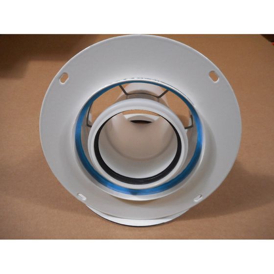 Remeha Adapter, 80/125mm aus PPS und Aluminium, 7674017