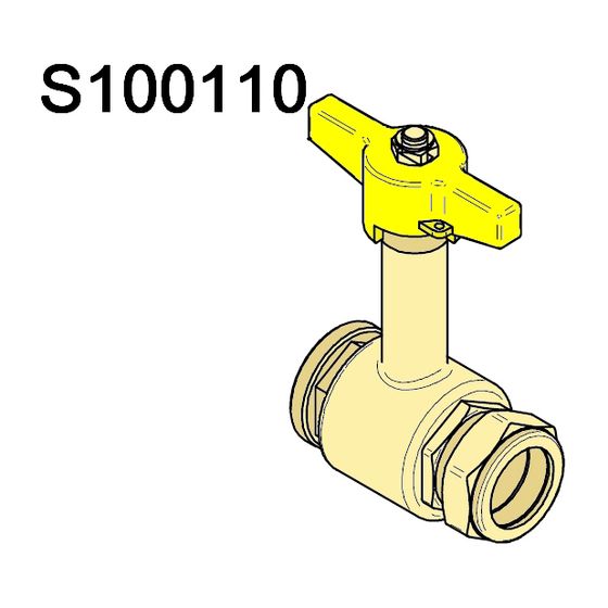 Remeha Absperrhahn Gasventil, S100110