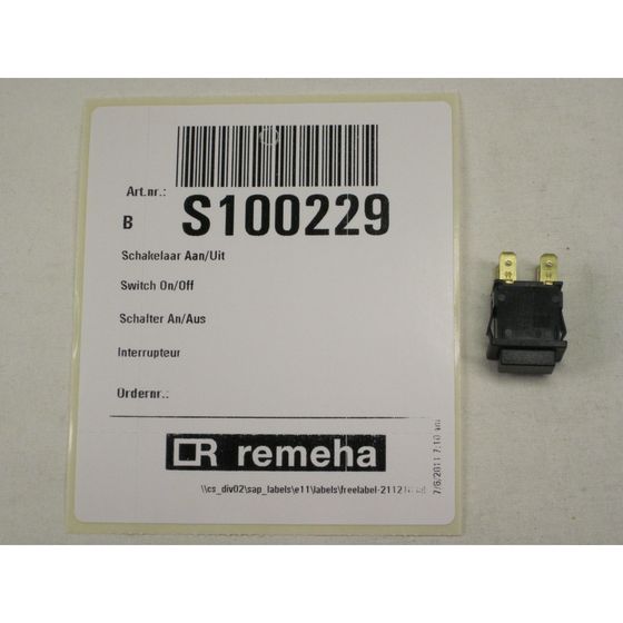 Remeha Schalter an/aus, S100229