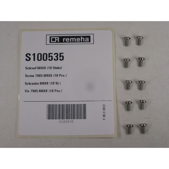 Remeha Schraube, M4x8, S100535