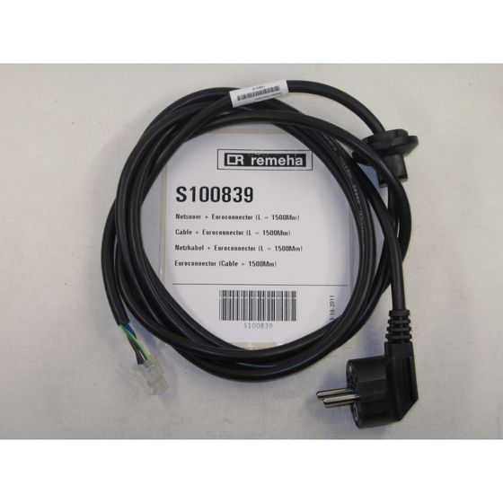 Remeha Netzkabel mit Euroconnector, 1500mm, S100839