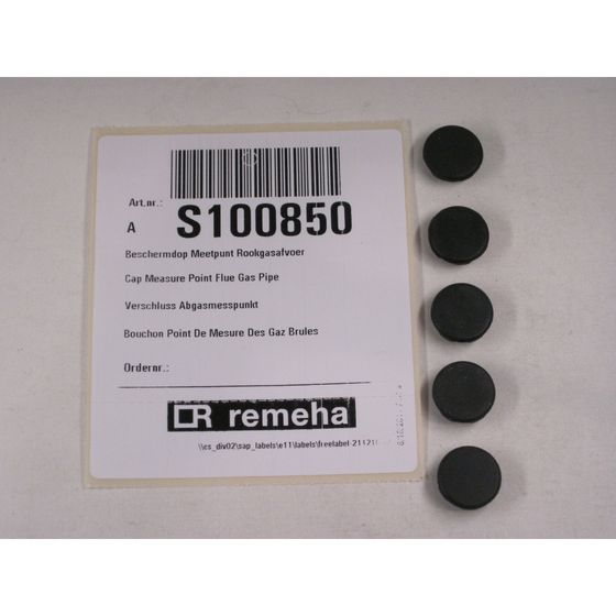Remeha Messstopfen, EPDM Schwarz, S100850
