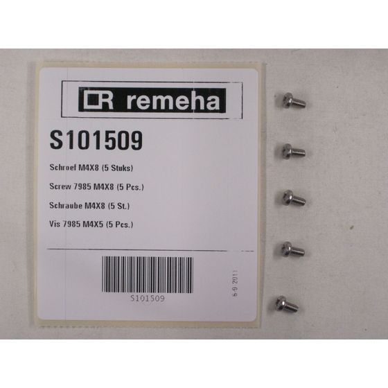 Remeha Schraube DIN 7985-Z M4x8, S101509
