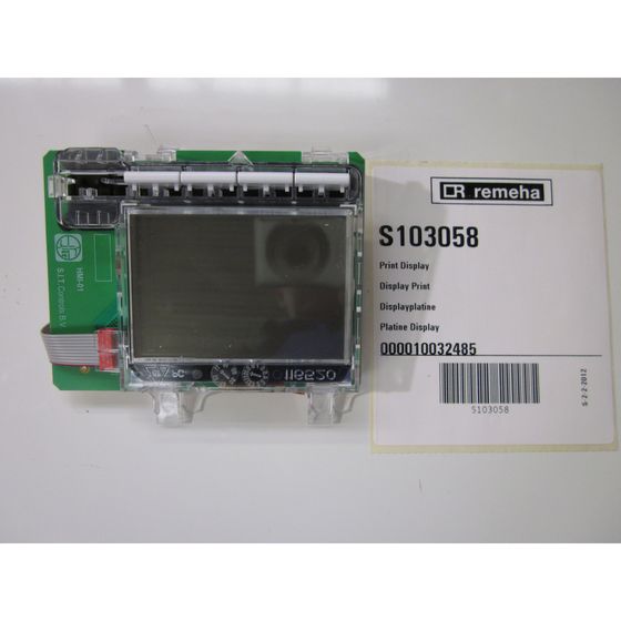 Remeha Displayplatine für Gas 310/610 Eco Pro, S103058