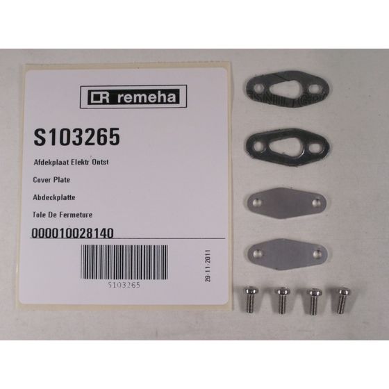 Remeha Abdeckplatte für Gas 310 und 610 Eco Pro, S103265