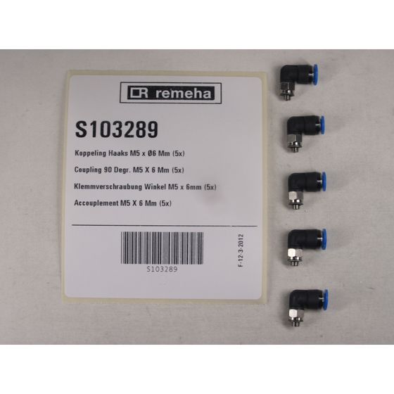 Remeha Klemmverschraubung Winkel, M5 x 6mm, S103289