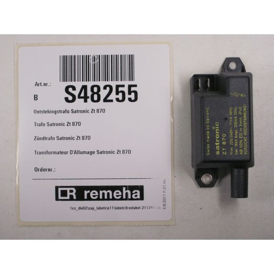 Remeha Zündtrafo/Satronic Zt 870