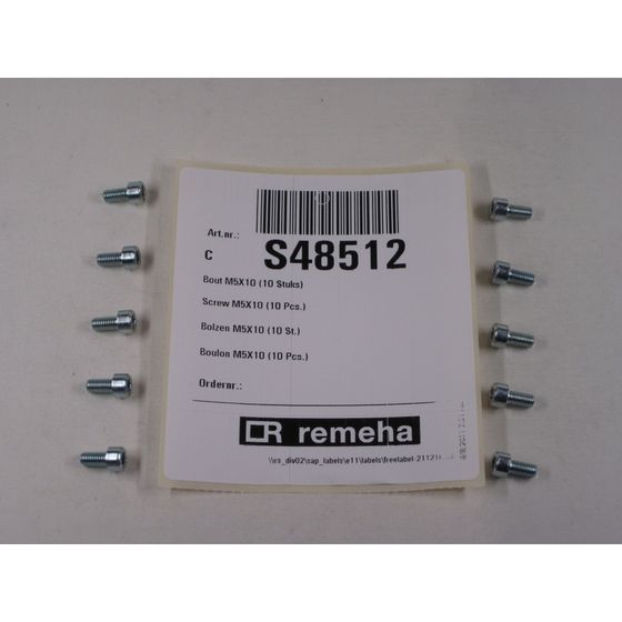 Remeha Schraube, M5x10, S48512