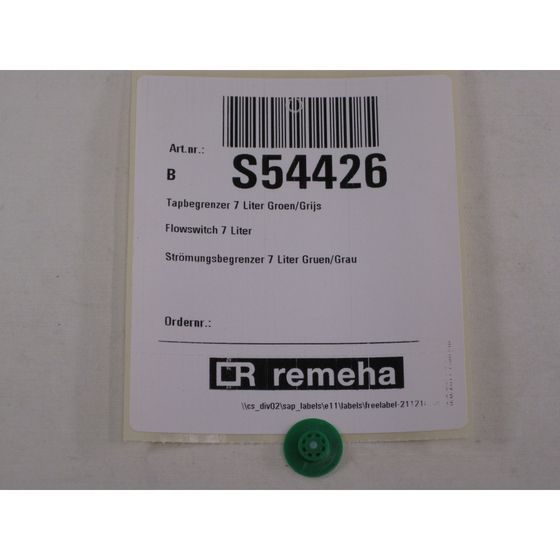 Remeha Strömungs-Begrenzer 7,0l W21, Grün/Grau