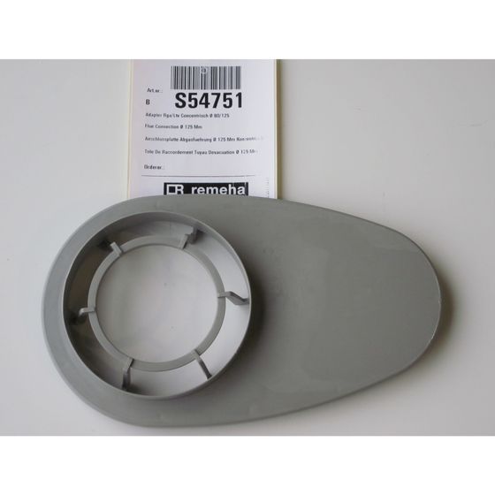 Remeha Anschlussdeckel Abgasrohr, 125mm, S54751