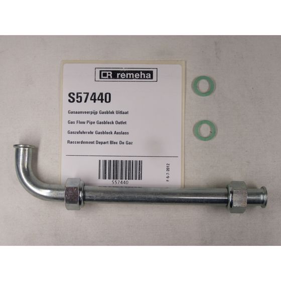 Remeha Gaszufuhrrohr Gasblock Auslass, S57440