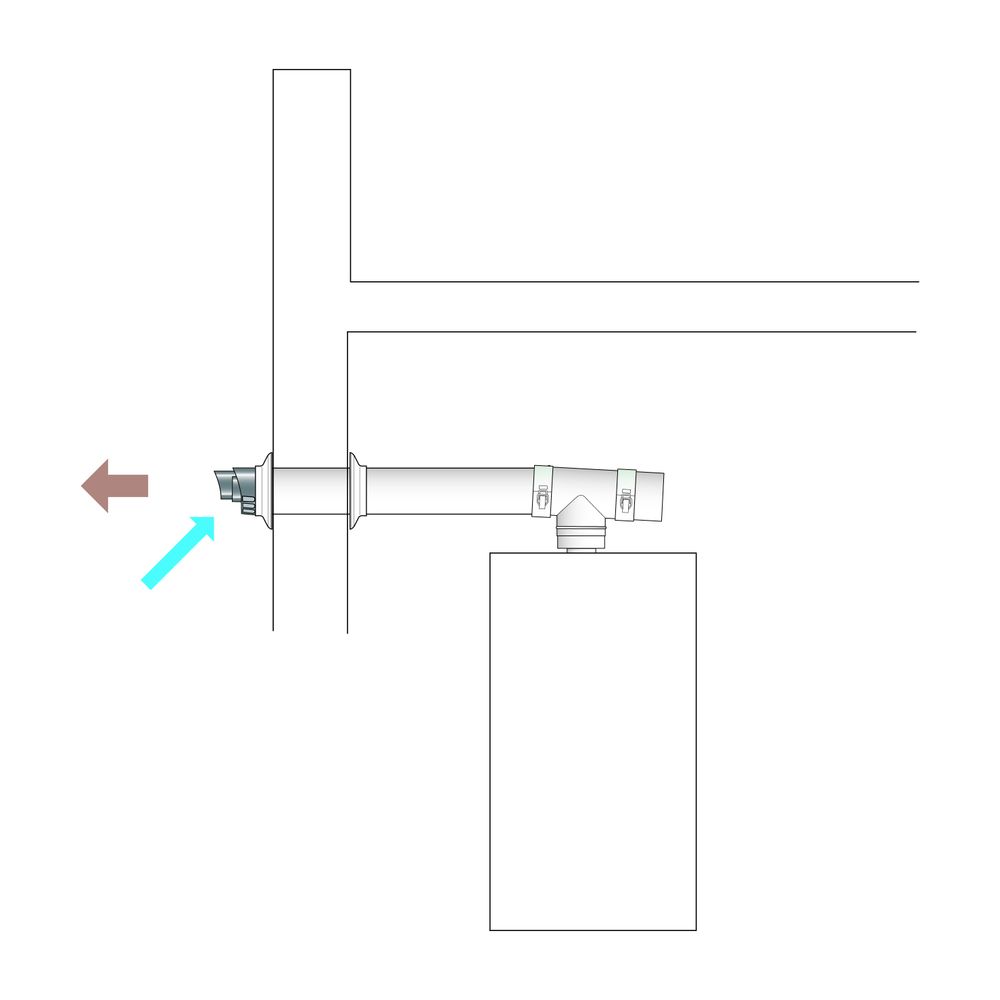 Remeha Grundbausatz Aluminium RUA1 DN 60/100... REMEHA-M82115 3661238349087 (Abb. 2)