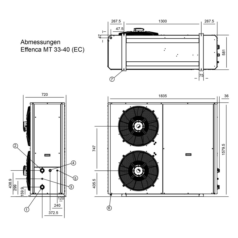 Remeha Effenca MT 33 EC Mitteltemperatur Wärmepumpe mit korrosionsfester Verdampferbesc... REMEHA-7841689 8433106234024 (Abb. 3)