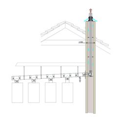 Remeha Übergangsstück PPS DN 60/100 auf DN 80/125... REMEHA-M85076 3661238348127 (Abb. 1)