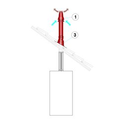 Remeha PPS-Grundbausatz RUD1 DN 100/150, Flachdach, Anthrazit... REMEHA-Q01125 3661238346376 (Abb. 1)