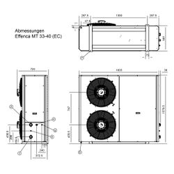 Remeha Effenca MT 33 EC Mitteltemperatur Wärmepumpe mit korrosionsfester Verdampferbesc... REMEHA-7841689 8433106234024 (Abb. 1)
