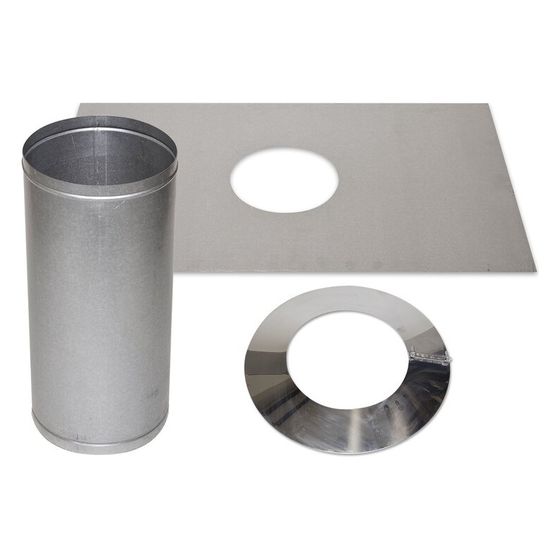 Remko Dachdurchführung Stahlblech feueraluminiert, d. 200mm
