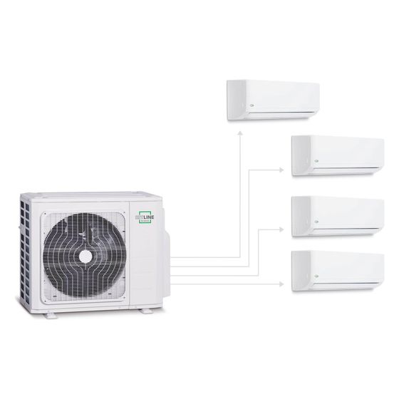 Remko Multisplit-Klimagerät Set DXM 1001 inkl. 4x DXW 261 Hitline Inverter, R32