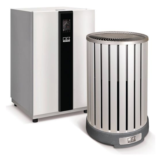 Remko Luft-Wasser-Wärmepumpe ARTstyle Designline Alu Aluminiumoptik, HTS 80, 6,63kW bei A7/W35, R410A