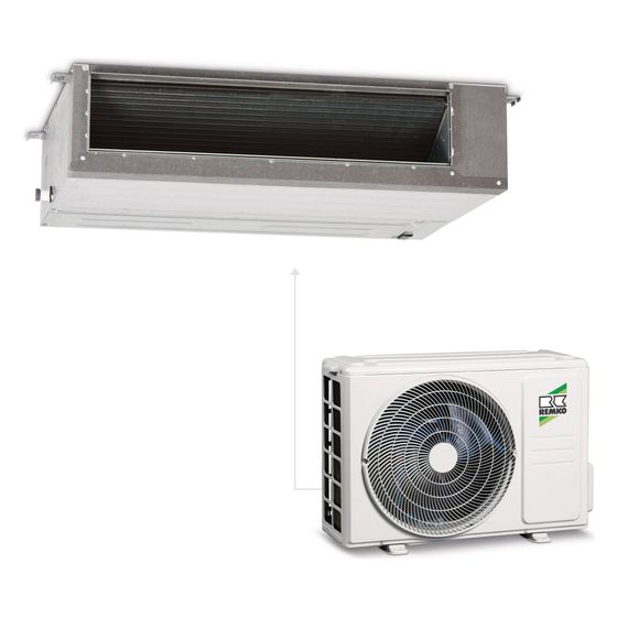 Remko Monosplit-Klimagerät Set Wand- und Deckentruhe RXK 1505 DC Inverter, R32, 15,2kW Kühlen, 18,2kW Heizen