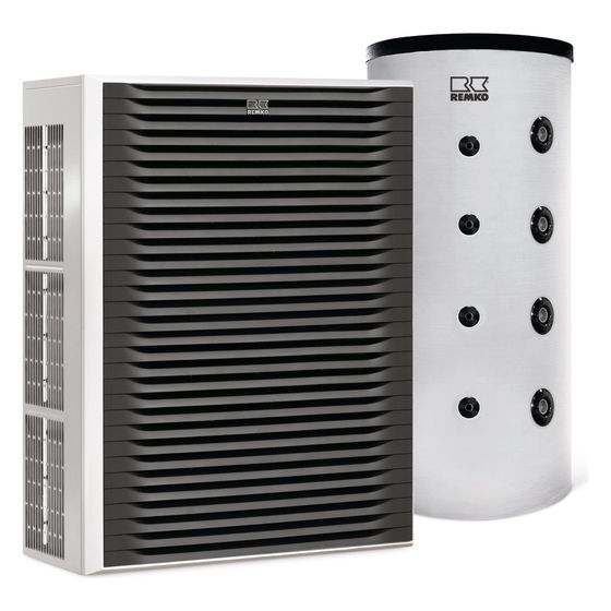 Remko Luft-Wasser-Wärmepumpe Pro Paket Köln, WKM 175 Pro, KPS 302, 14,33kW bei A7/W35, R290