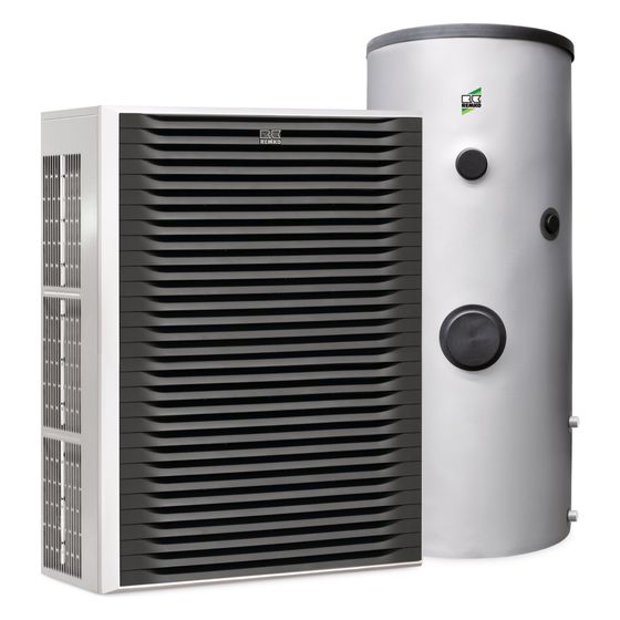 Remko Luft-Wasser-Wärmepumpe Pro Paket Mannheim, WKM 175 Pro, KWS 300, 14,33kW bei A7/W35, R290