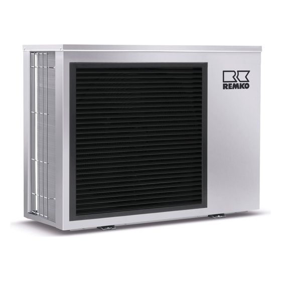 Remko Luft-Wasser-Wärmepumpe WKM 80, Monoblock Graphit, 6,44kW bei A7/W35, R32
