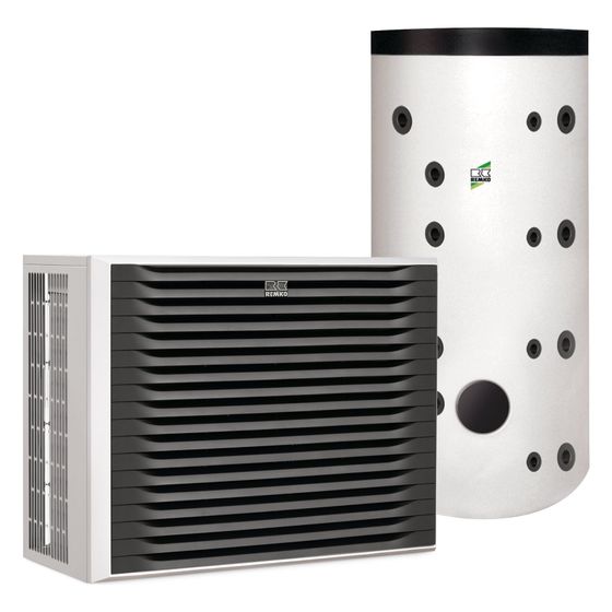 Remko Luft-Wasser-Wärmepumpe Pro Paket Frankfurt, WKM 85 Pro, MPS 1000, 5,17kW bei A7/W35, R290