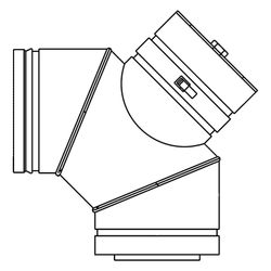 Remko Reinigungsbogen AS-RB90-D, 90 Grad für Abgassystem 300-D... REMKO-1085728 4026415034740 (Abb. 1)