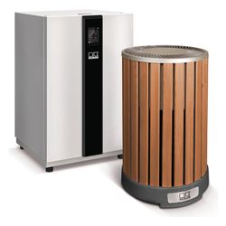 Remko Luft-Wasser-Wärmepumpe ARTstyle Designline Camura Holzoptik, HTS 90, 8,05kW bei A7/... REMKO-255099 4026415123840 (Abb. 1)