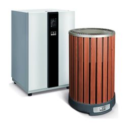 Remko Luft-Wasser-Wärmepumpe ARTstyle Designline Camura Holzoptik, HTS 90, 8,05kW bei A7/... REMKO-255099 4026415123840 (Abb. 1)